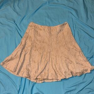 Maurices tan texture floral skirt